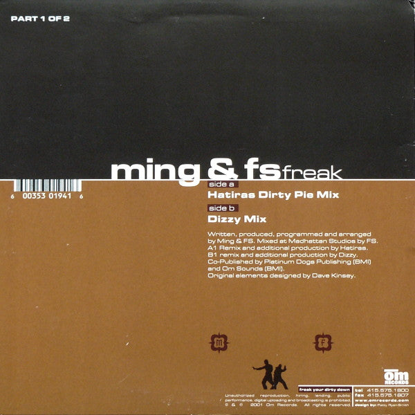 Ming & FS : Freak (Part 1 Of 2) (12")