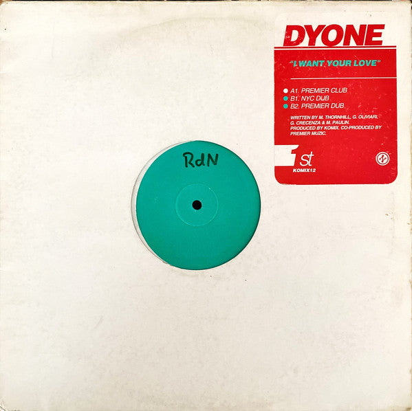 Dionne : I Want Your Love (12", W/Lbl)