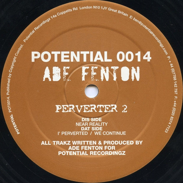 Ade Fenton : Perverter 2 (12")