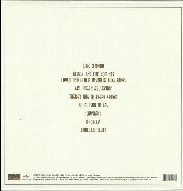 Eric Clapton : The Studio Album Collection 1970-1981 (Box, Comp + 2xLP, Album, RE + LP, Album, RE + LP, )