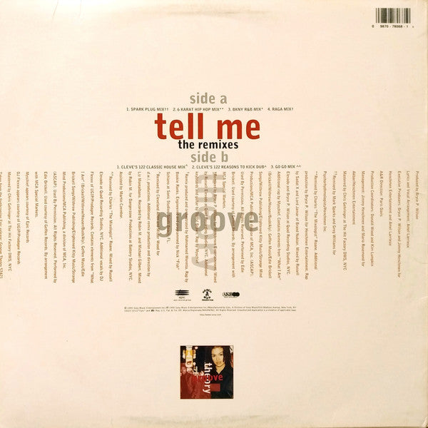 Groove Theory : Tell Me (The Remixes) (12")