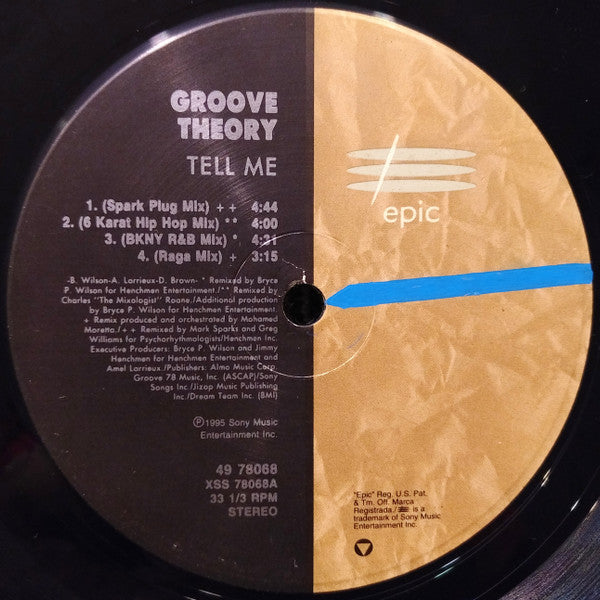 Groove Theory : Tell Me (The Remixes) (12")