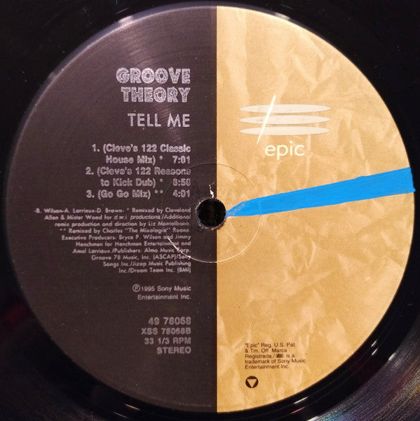 Groove Theory : Tell Me (The Remixes) (12")