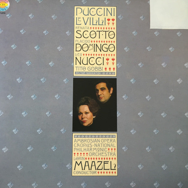 Giacomo Puccini / Renata Scotto, Placido Domingo, Leo Nucci, Tito Gobbi As The Narator, The Ambrosian Opera Chorus, National Philharmonic Orchestra, Lorin Maazel : Le Villi (LP, Album)