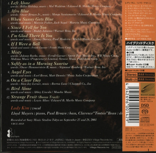 Lady Kim (3) = Lady Kim (3) : Left Alone = レフト・アローン (SACD, Hybrid, Multichannel, Album, Ltd, Car)