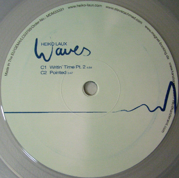 Heiko Laux : Waves (3x12", Album, Ltd, Cle + 12", Ltd, Cle)