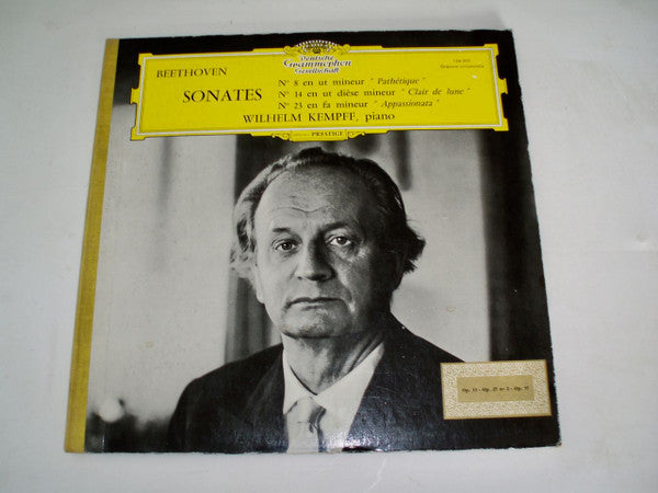 Ludwig van Beethoven, Wilhelm Kempff : Sonates N°8 En Ut Mineur "Pathétique" - N°14 En Ut Dièse Mineur "Clair De Lune" - N°23 En Fa Mineur "Appassionata" (LP)