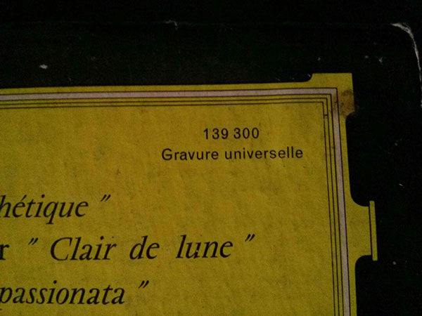 Ludwig van Beethoven, Wilhelm Kempff : Sonates N°8 En Ut Mineur "Pathétique" - N°14 En Ut Dièse Mineur "Clair De Lune" - N°23 En Fa Mineur "Appassionata" (LP)