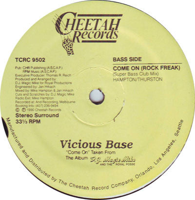 Vicious Bass : Come On (Rock Freak) (12")