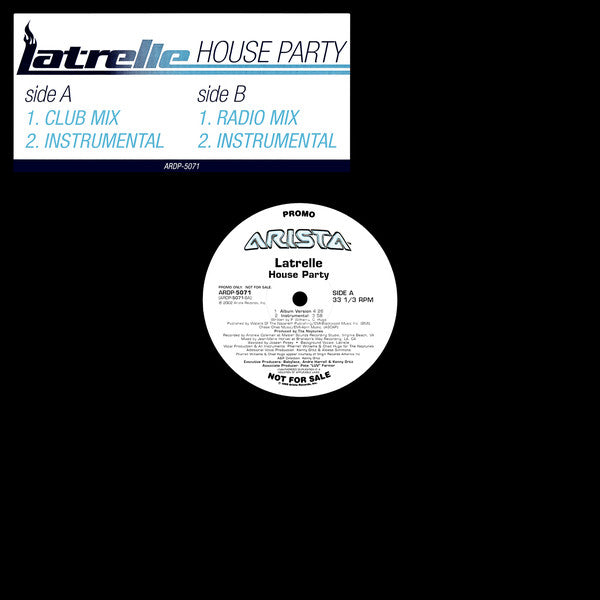 Latrelle Simmons : House Party (12", Promo)