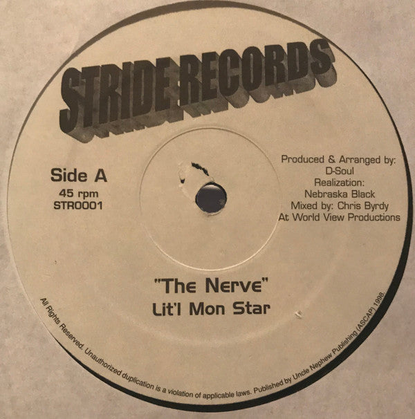 Lit'l Mon Star : The Nerve (12")