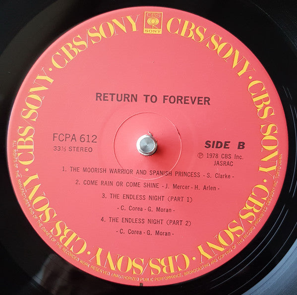 Return To Forever : Return To Forever (LP, Album, Club, RE)