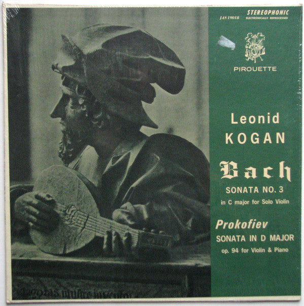 Leonid Kogan / Johann Sebastian Bach, Sergei Prokofiev : Sonata No. 3 / Sonata In D Major (LP, Album)