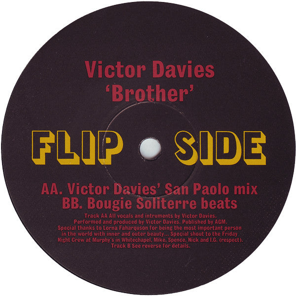 Victor Davies : Brother (12")