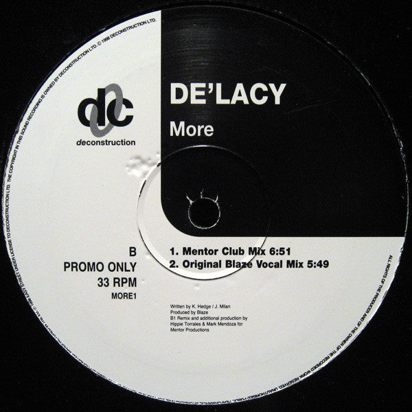 De'Lacy : More (12", Promo)