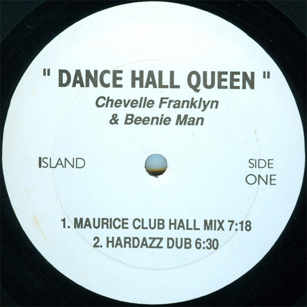 Chevelle Franklyn & Beenie Man : Dance Hall Queen (12", Promo, Bla)