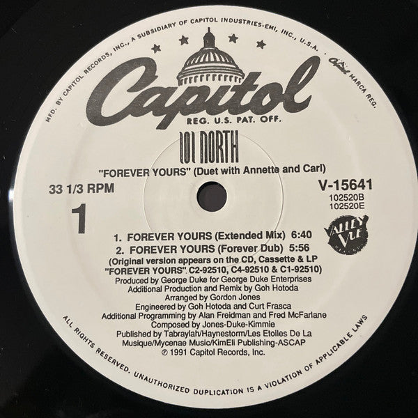 101 North : Forever Yours (Duet With Annette And Carl) (12")