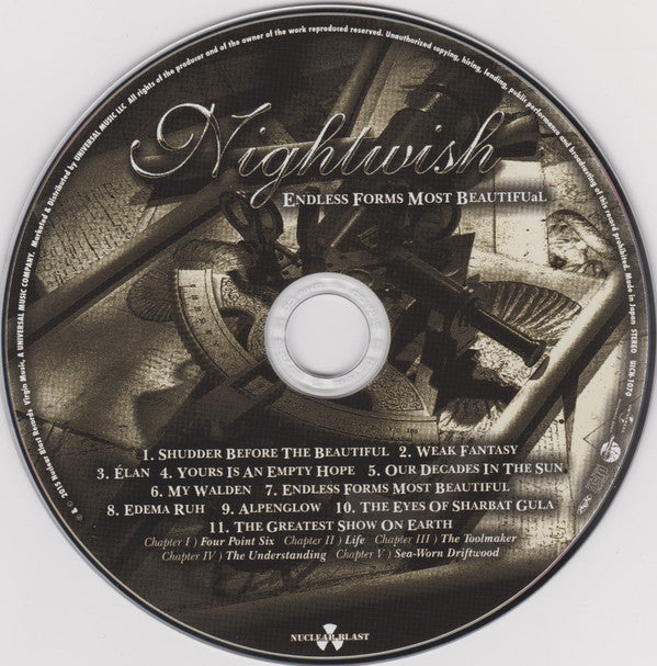 Nightwish : Endless Forms Most Beautiful (CD, Album, SHM)