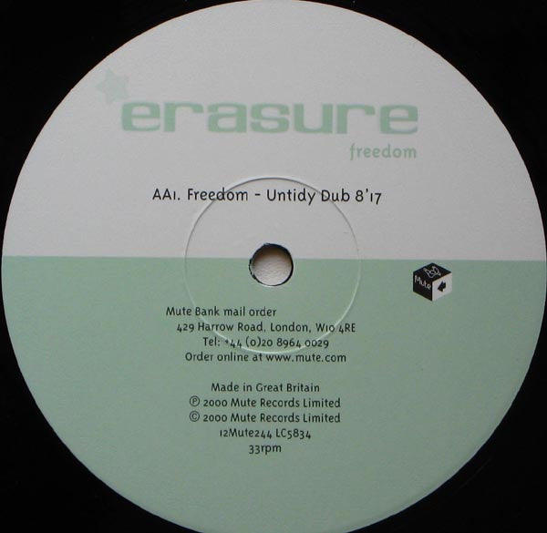 Erasure : Freedom (12", Single)