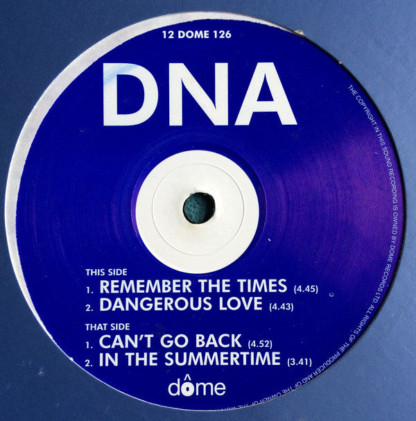 DNA (23) : Remember The Times (12", EP)