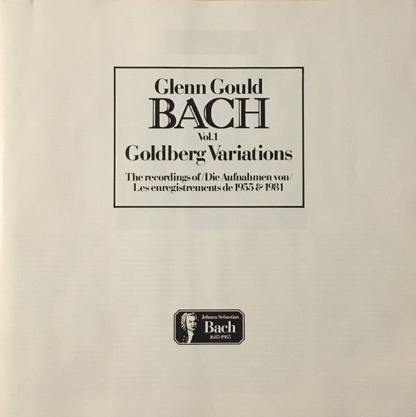 Johann Sebastian Bach / Glenn Gould : Goldberg Variations - The Recordings Of 1955 & 1981 (3xLP + Box, Comp)