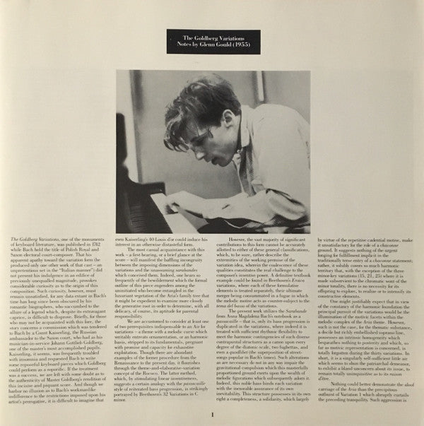 Johann Sebastian Bach / Glenn Gould : Goldberg Variations - The Recordings Of 1955 & 1981 (3xLP + Box, Comp)