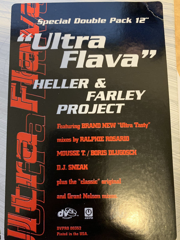 Heller & Farley Project : Ultra Flava (2x12", Promo)