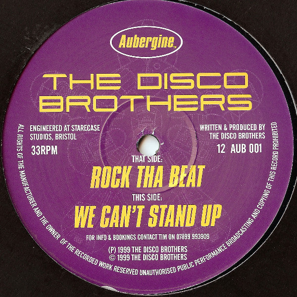 The Disco Brothers : Rock Tha Beat (12")