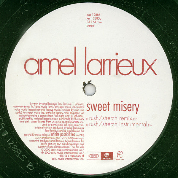 Amel Larrieux : Sweet Misery Remixes (12", Promo)