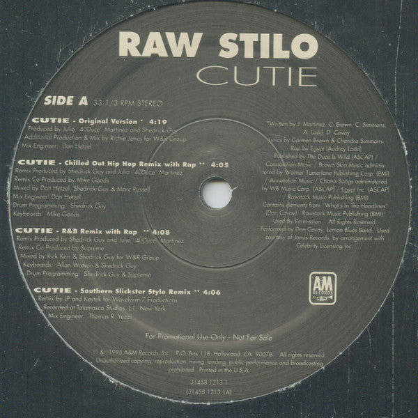 Raw Stilo : Cutie (12")