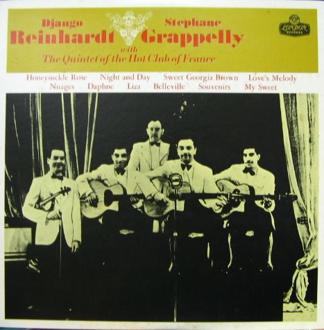 Django Reinhardt - Stéphane Grappelli : Django Reinhardt & Stephane Grappelly With The Quintet Of The Hot Club Of France (LP, Mono)