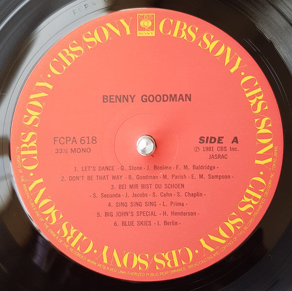 Benny Goodman : Benny Goodman (LP, Comp, Mono)