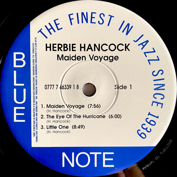 Herbie Hancock : Maiden Voyage (LP, Album, RE, RM, 180)