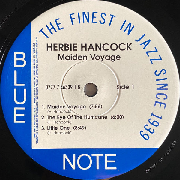 Herbie Hancock : Maiden Voyage (LP, Album, RE, RM, 180)