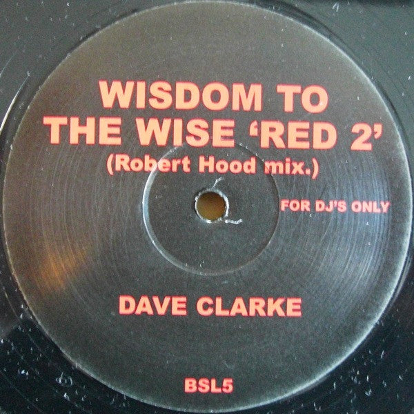 Dave Clarke : Red 1 & 2 (12")