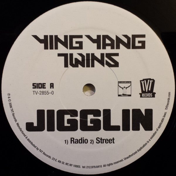 Ying Yang Twins : Jigglin (12", Promo)