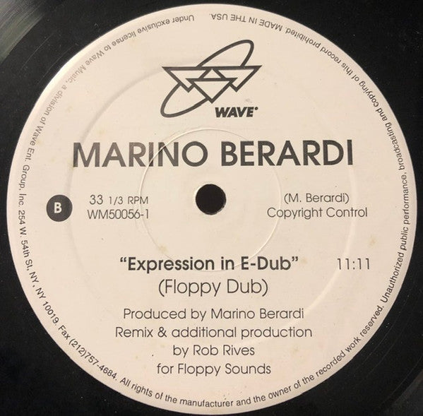 Marino Berardi : Expression In E-Dub (12")