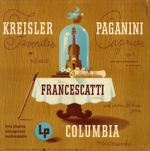 Fritz Kreisler, Niccolò Paganini, Zino Francescatti, Arthur Balsam : Kreisler Favourites, Paganini Caprices  (LP, Album, RP)