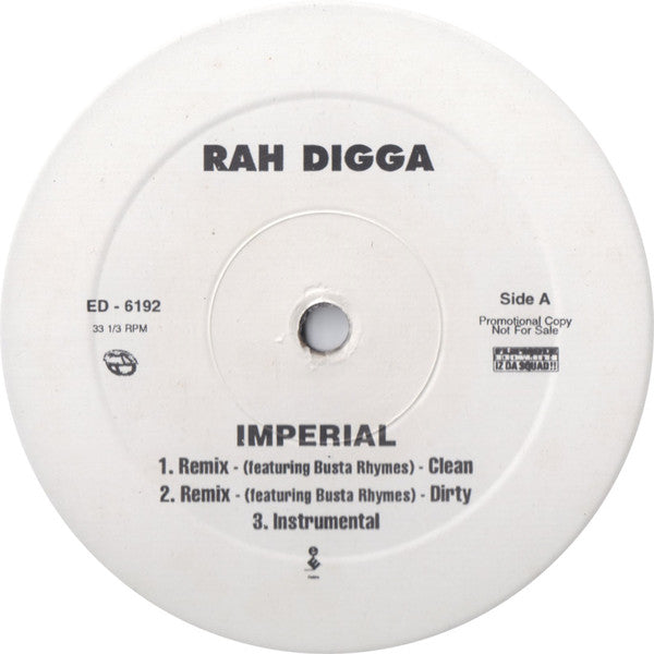 Rah Digga : Imperial / Do The Ladies Run This... (12", Promo)