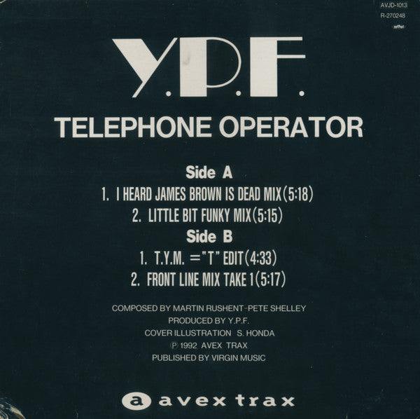 Y.P.F. : Telephone Operator (12")