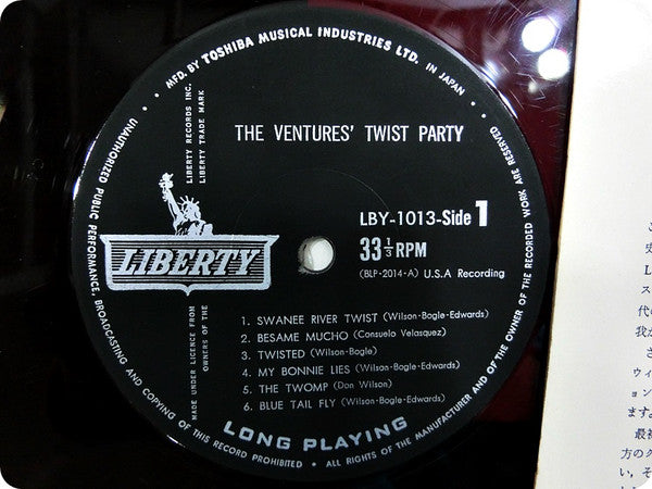 The Ventures : Twist Party (LP, Album, Mono, Red)