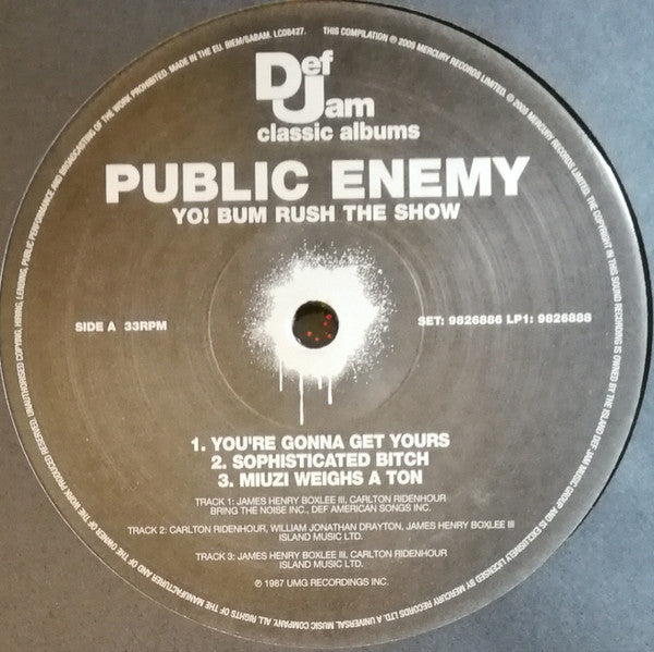 Public Enemy : Yo!  Bum Rush The Show (2xLP, Album, RE)