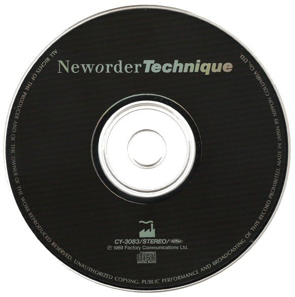 New Order : Technique (CD, Album)