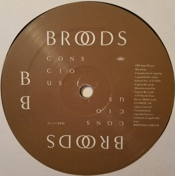 Broods : Conscious (LP, Album, 130)