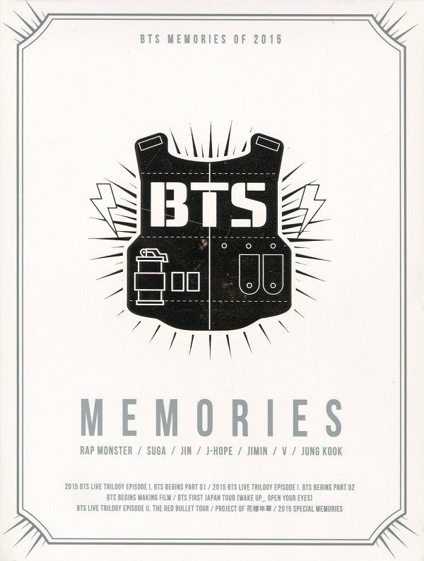 BTS (4) : Memories Of 2015 (4xDVD-V)