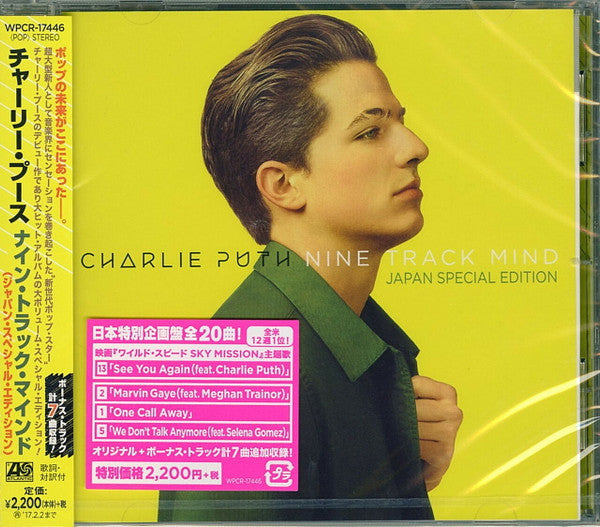 Charlie Puth = Charlie Puth : Nine Track Mind (Japan Special Edition) = ナイン・トラック・マインド（ジャパン・スペシャル・エディション） (CD, Album, S/Edition)