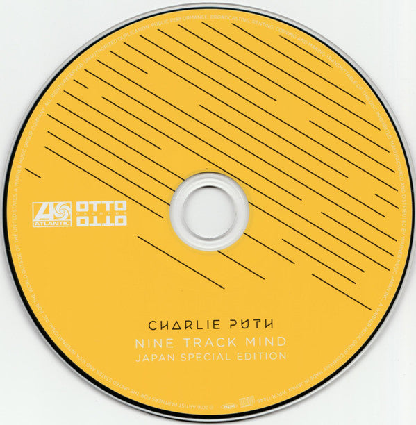 Charlie Puth = Charlie Puth : Nine Track Mind (Japan Special Edition) = ナイン・トラック・マインド（ジャパン・スペシャル・エディション） (CD, Album, S/Edition)