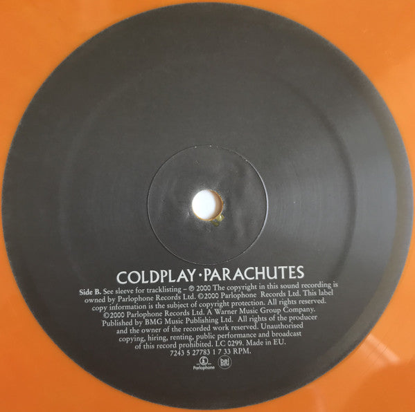 Coldplay : Parachutes (LP, Album, RE, Ora)