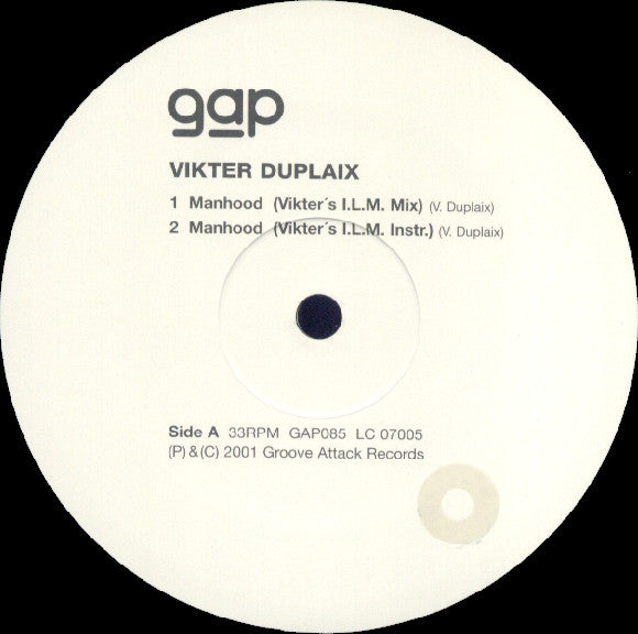 Vikter Duplaix : Manhood Remix (12")