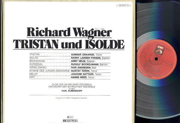 Richard Wagner -  Rudolf Bockelmann, Gunnar Graarud, Anny Helm, Ivar Andrésen, Nanny Larsen-Todsen, Karl Elmendorff : Tristan Und Isolde (3xLP, Mono, RE + Box)